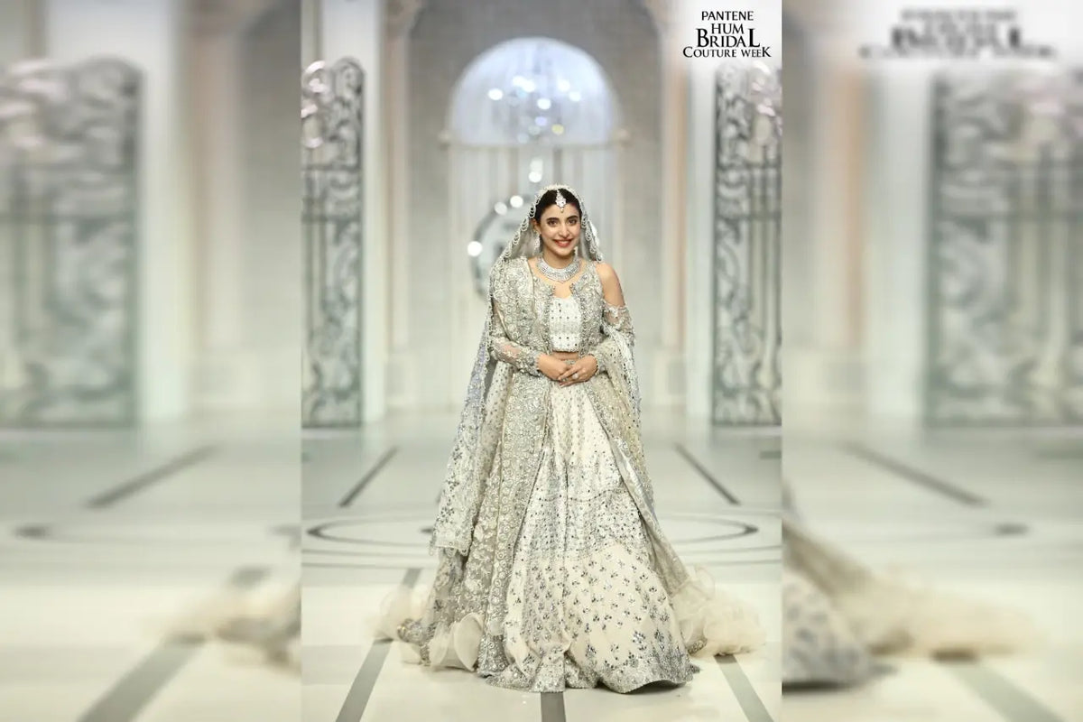 white christmas dresses Iced Aqua- Best Fashion Designer in Pakistan Xs main image 0