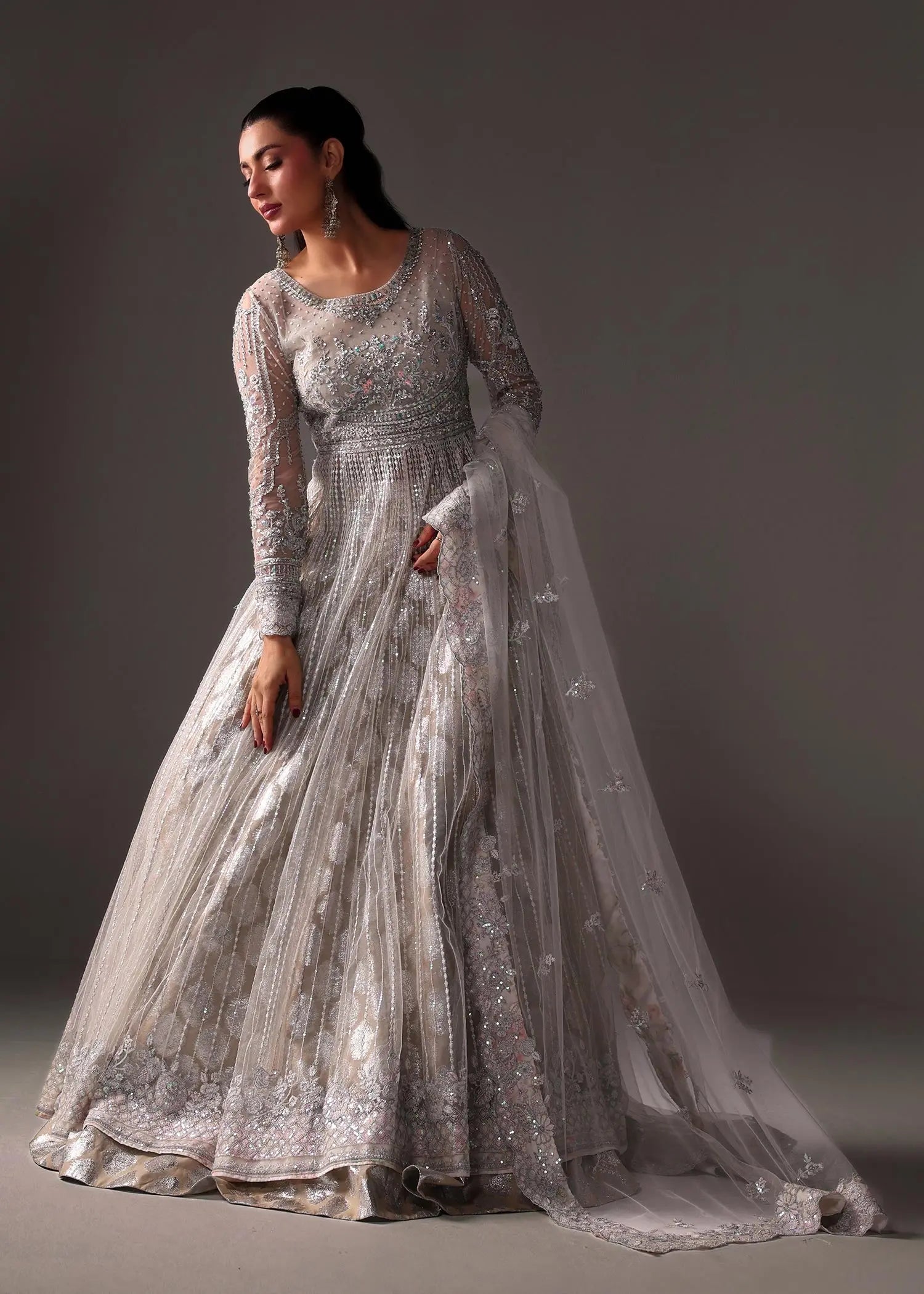 Elane White Formal Pishwas | Luxury Pakistani Formals Wear USA – Reema ...