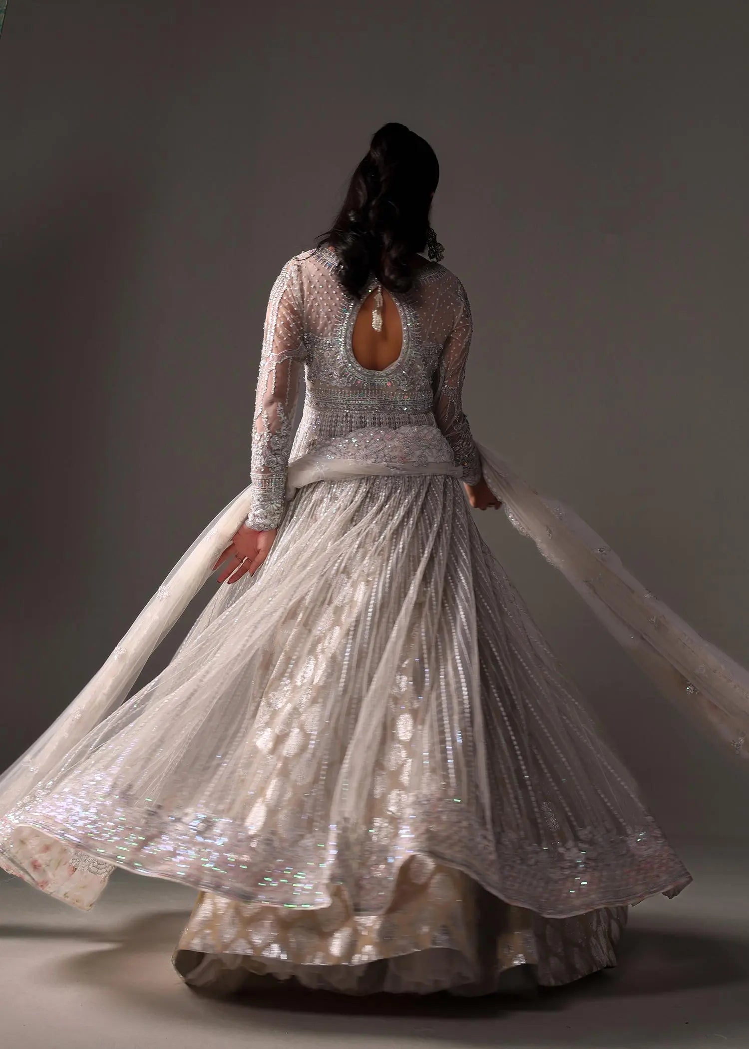 Elane Rohit Elane White Formal Pishwas | Luxury Pakistani Formals Wear USA – Reema ...